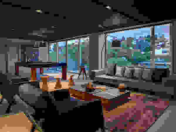 RIMA Arquitectura Modern media room Concrete