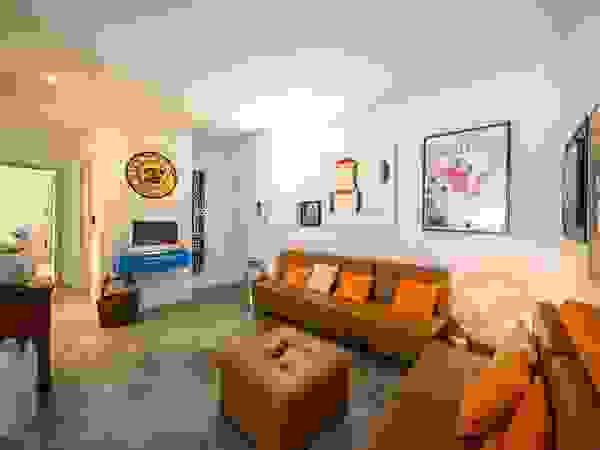 PADIGLIONE B Modern living room Concrete Grey