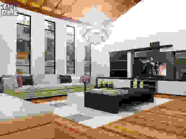 SANT1AGO arquitectura y diseño Minimalist living room Bricks White
