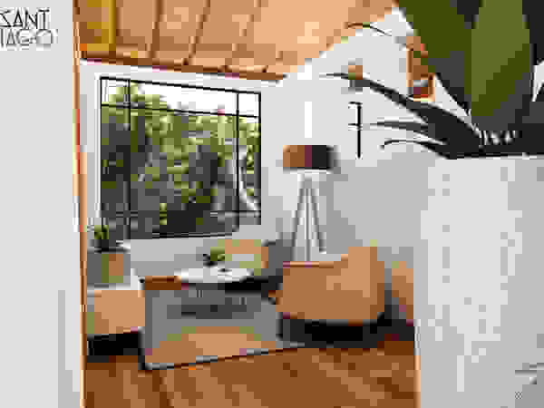 SANT1AGO arquitectura y diseño Minimalist living room White