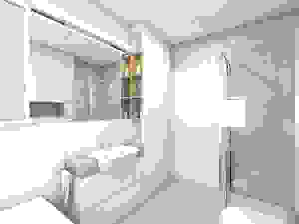 BAGUA Pracownia Architektury Wnętrz Moderne badkamers