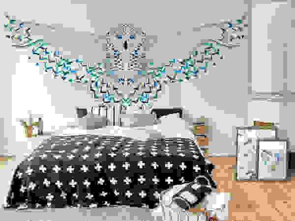Snowy Owl Pixers Спальня Синій