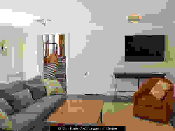 Family Room Wainscot John Toates Architecture and Design Classic style living room