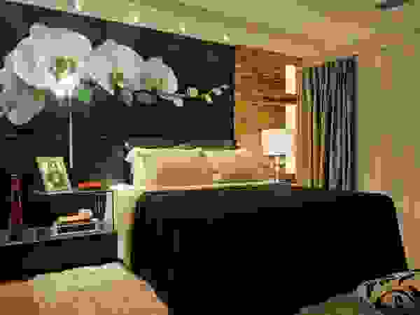 Juliana Lahóz Arquitetura Modern style bedroom Wood Black