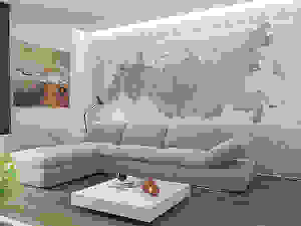 PUZZLE Salas de estar modernas Cinzento
