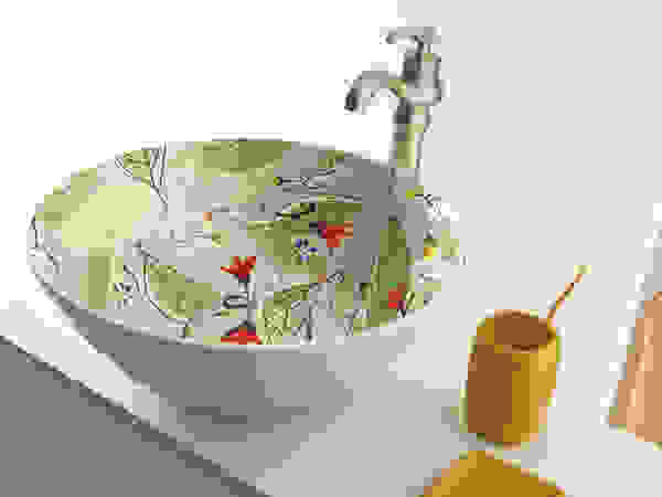 BATHCO BathroomSinks Porcelain White