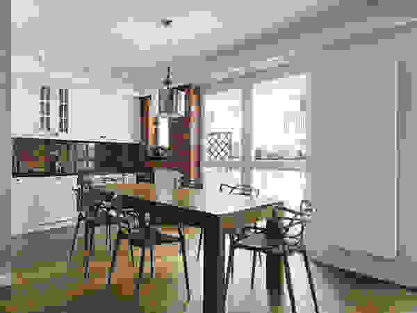 Girl and the cat BLACKHAUS Modern Kitchen Solid Wood White
