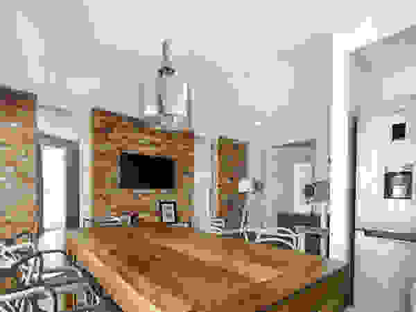 Girl and the cat BLACKHAUS Modern Living Room Bricks Brown