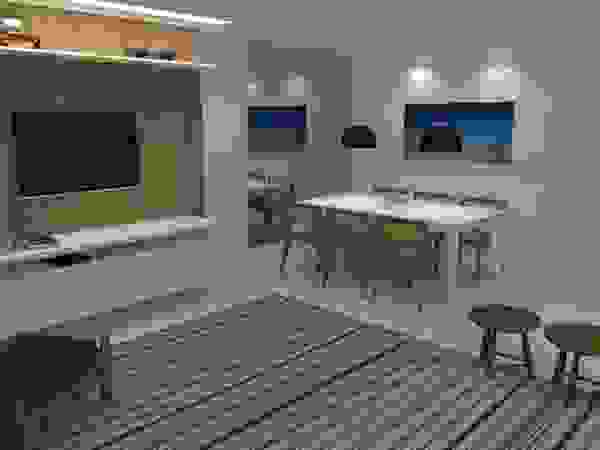 Carolina Mendonça Projetos de Arquitetura e Interiores LTDA Modern Living Room