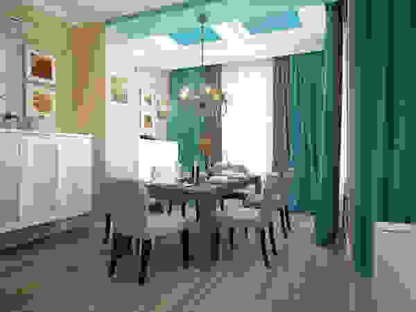 townhouse in modern style Rubleva Design Modern Living Room