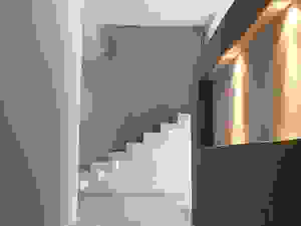 Base-Arquitectura Minimalist corridor, hallway & stairs
