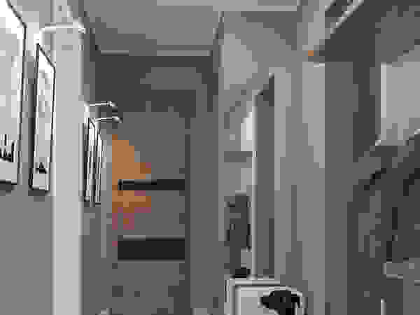 needsomespace Modern corridor, hallway & stairs