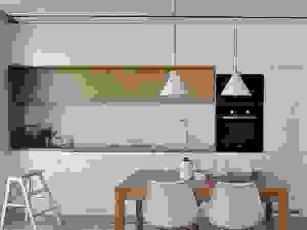 Architekt wnętrz Klaudia Pniak Scandinavian style kitchen White