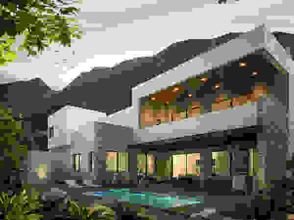Rousseau Arquitectos Modern houses Stone Grey