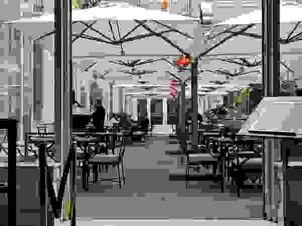 Solero Parasols Modern gastronomy Aluminium/Zinc White