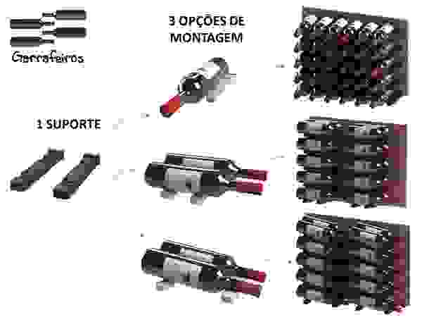 Garrafeiros - Adegas para Vinho Wine cellar Plastic Black