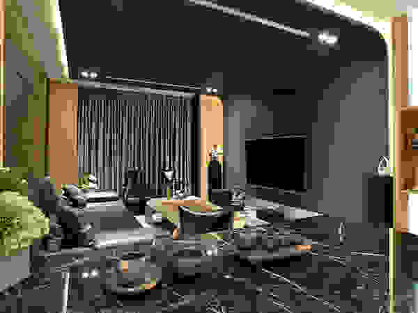 信美室內裝修 Modern Media Room Wood Wood effect