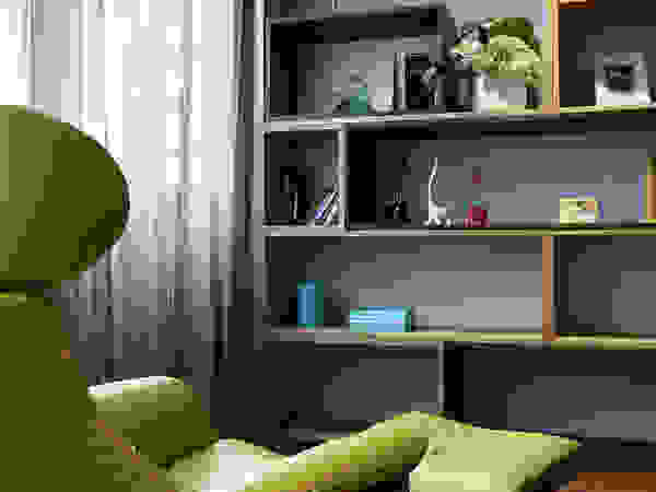 信美室內裝修 Modern Study Room and Home Office Wood effect