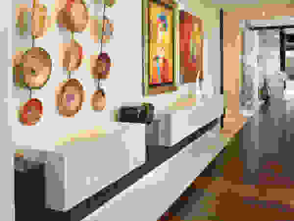 Penthouse Posh - Entry Lorna Gross Interior Design راهرو مدرن، راهرو و راه پله