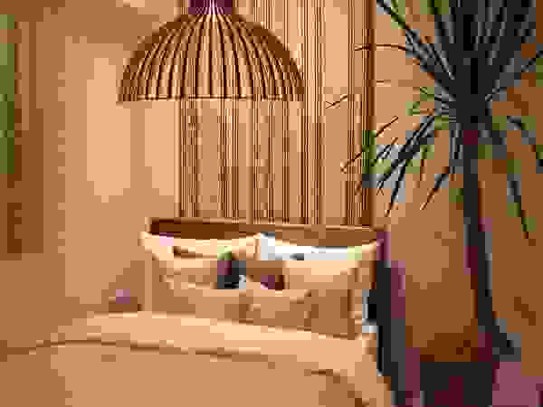 85inc. Eclectic style bedroom Wood Beige