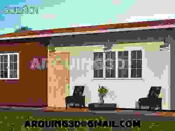 Arquing3d Classic style houses Bricks Beige