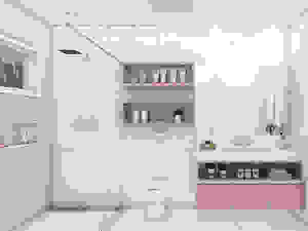 iost Arquitetura e Interiores Moderne Badezimmer MDF Pink