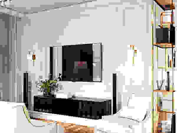 IK-architects Eclectic style living room