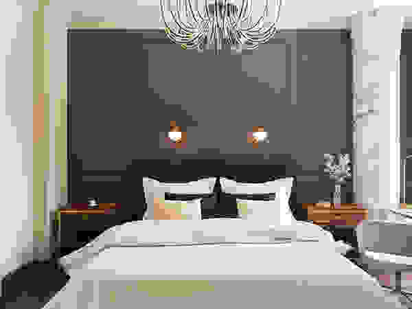 IK-architects Eclectic style bedroom