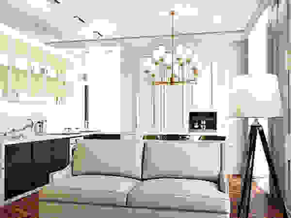 IK-architects Eclectic style living room