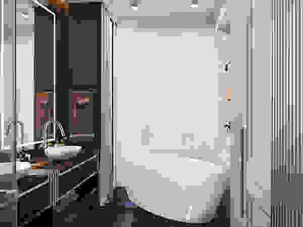 IK-architects Eclectic style bathroom