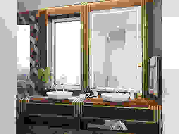 IK-architects Eclectic style bathroom