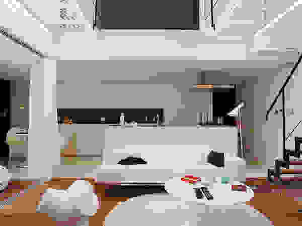 コト Living roomSofas & armchairs Leather White