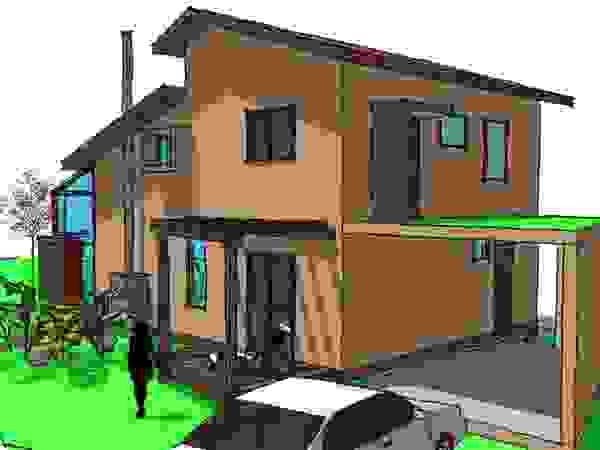 A+R arquitetura Single family home Bricks Beige