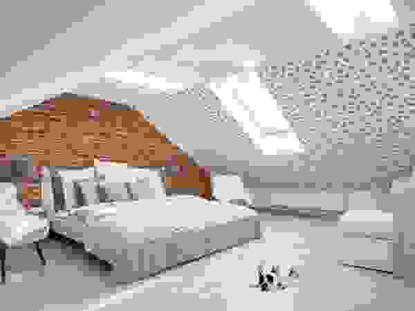 Bricks and Mosaic Pixers Спальня