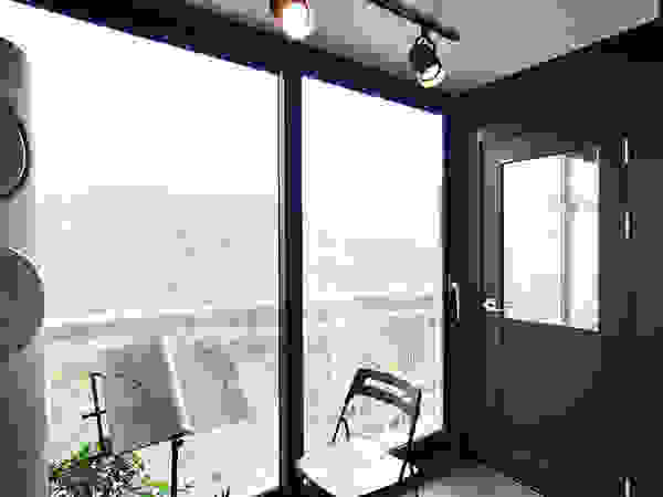 누보인테리어디자인 Balcone, Veranda & Terrazza in stile moderno