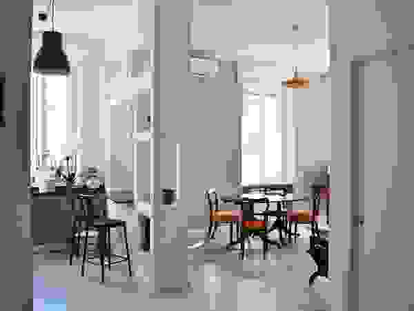 ULA architects Eclectic style dining room Wood Beige