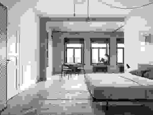 INT2architecture Minimalist bedroom
