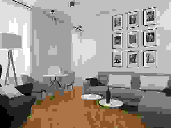 AIN projektowanie wnętrz Scandinavian style living room