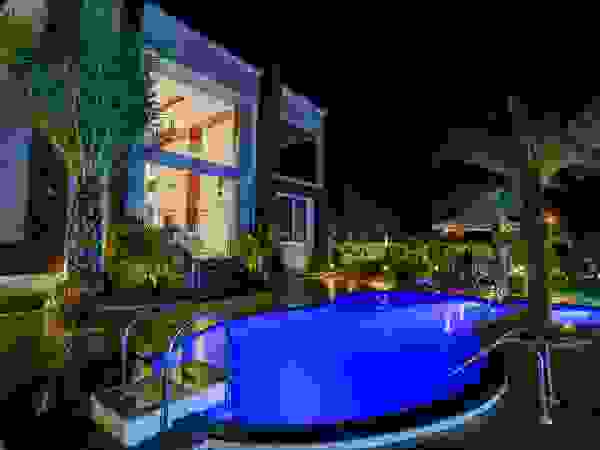 Elevation (Night View) ZEAL Arch Designs Swimming pond
