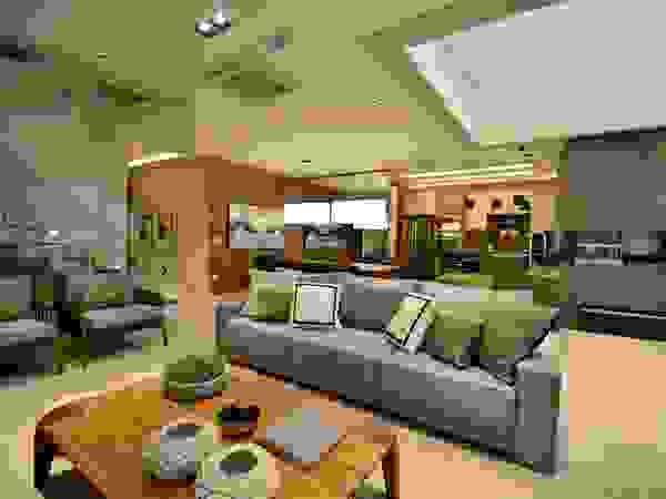 Stúdio Márcio Verza Modern Living Room Wood Beige