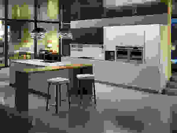 Isoko Proyecto Built-in kitchens Wood-Plastic Composite White