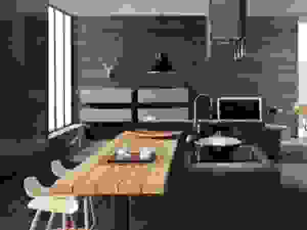 Felipe Lara & Cía Built-in kitchens Wood Black