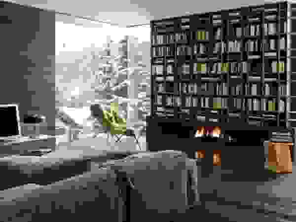 Felipe Lara & Cía Modern living room Wood Multicolored