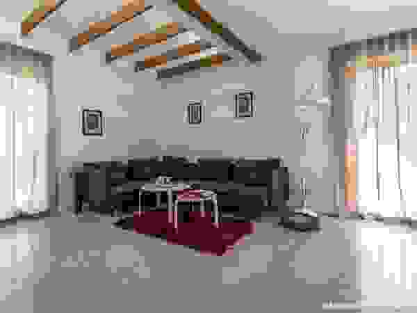 Bautech Sp. Z O.O. Modern living room Concrete Grey