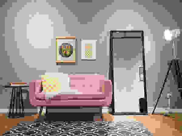Studio Ideação Ruang Komersial Modern Komposit Kayu-Plastik Pink