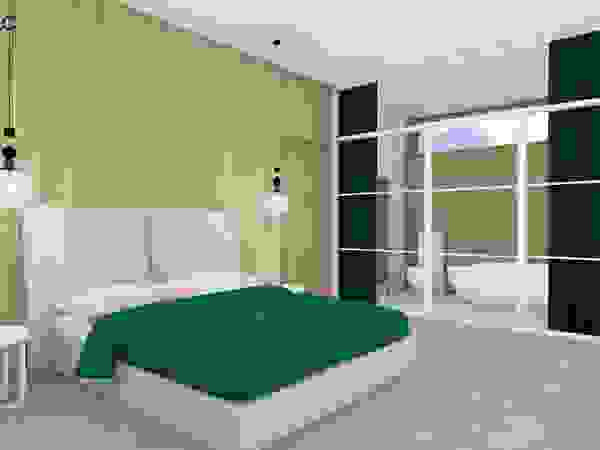 MODULO Pracownia architektury wnętrz Scandinavian style bedroom