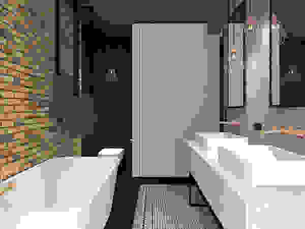MODULO Pracownia architektury wnętrz Industrial style bathroom