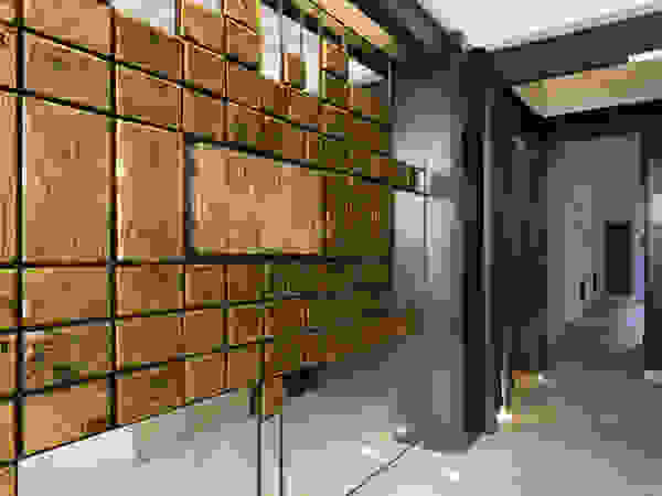 Boué Arquitectos Modern corridor, hallway & stairs