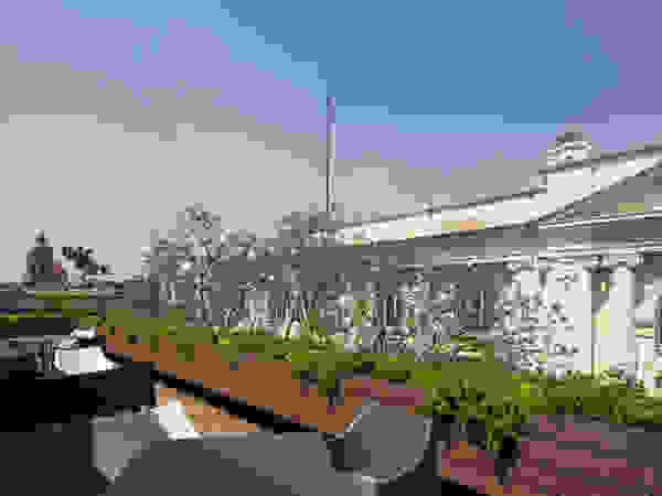 Boué Arquitectos Modern balcony, veranda & terrace