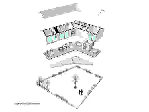 Sin Título Arquitectura Modern balcony, veranda & terrace